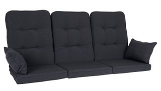 Iduna keinun pehmustesetti korkea, harmaa, Brafab