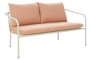 Brafab Bendt ulkosohva 128cm Pearl White-Teddy Orange