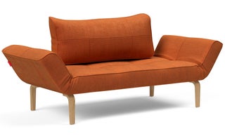 412 Esina Rust Orange - Zeal Bow punainen vuodesohva 70x200 cm