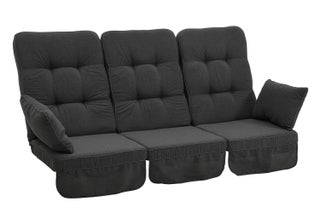 Softa delux keinun pehmustesetti korkea, tumman harmaa, Brafab