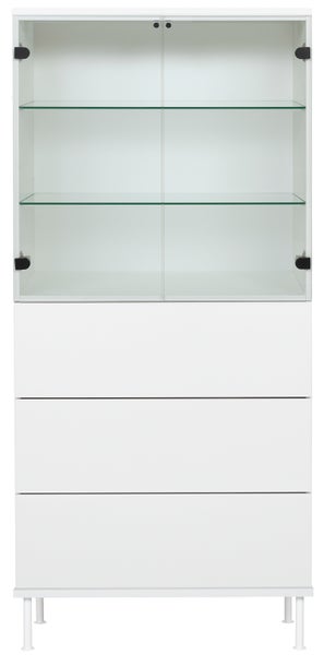 Aro vitriini AF AN 173x80x40cm valkoinen
