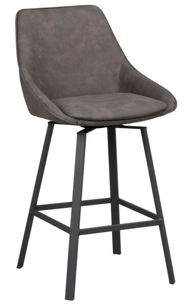 Alison py&ouml;riv&auml; baarituoli tummanharmaa, Rowico